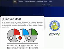 Tablet Screenshot of estudiosregionales.org